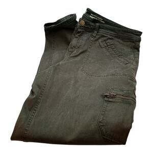 Mossimo Mid Rise Jegging Pants Cargo Pockets Military Green Super Womens Size 10
